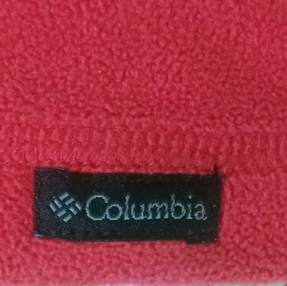 Columbia  LS pullover sz Large red EUC *D - Picture 5 of 5